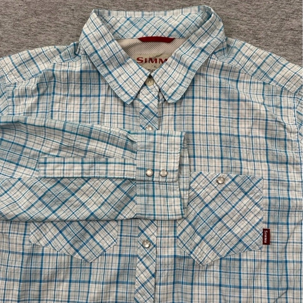 Simms - Blue Plaid Button Down Shirt